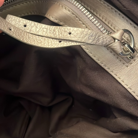 Authentic Chloe Patent Leather Bag in Glossy Olive-Brown - Picture 5 of 7